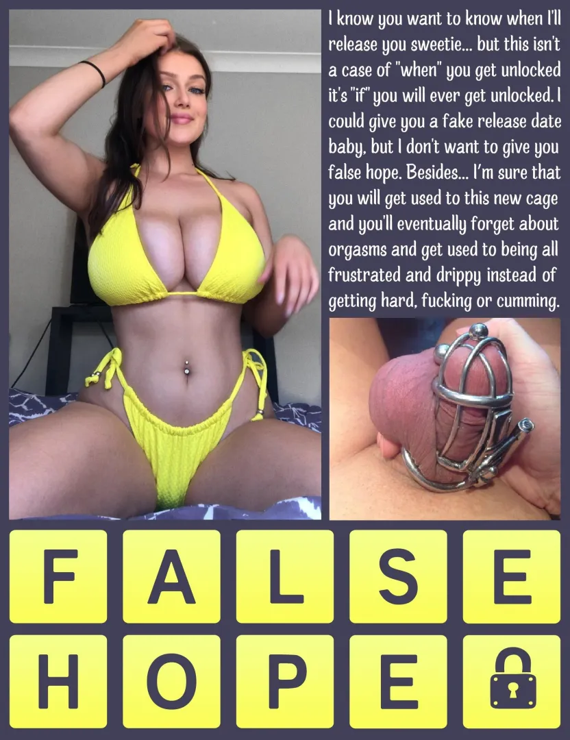 FALSE HOPE [chastity] [femdom] [denial] posted by Teas_Denial