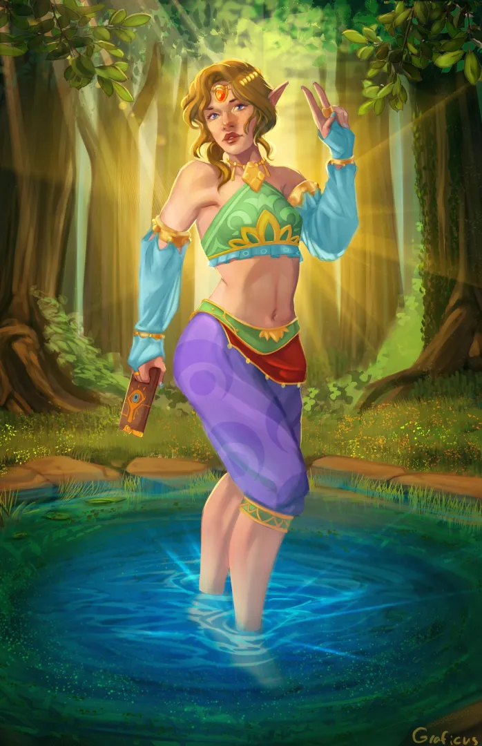 Fanart - Feminization Link from The Legend of Zelda by HoGraph posted by PollutionNo9958
