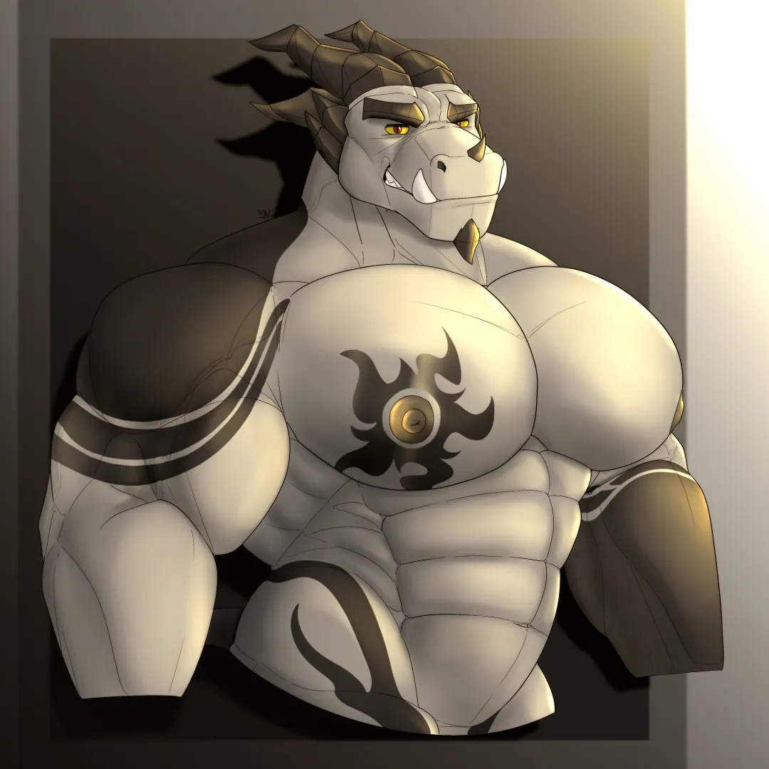 Fanart of Krydon the Dragon (artist is me, @ZalSaurus) posted by ZalSaurus