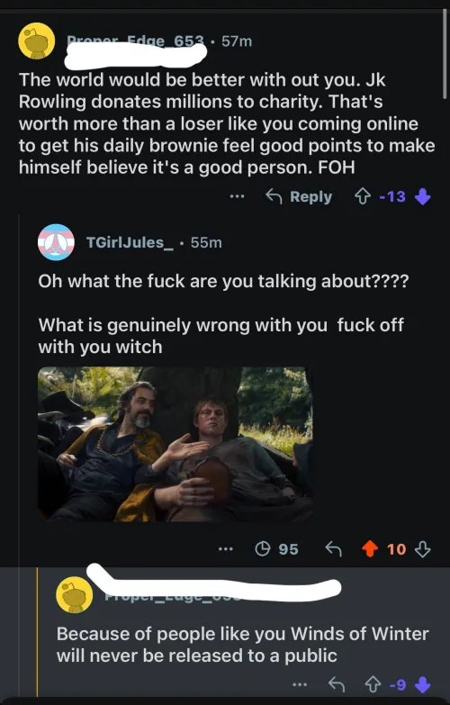 Favorite author who refuses to write because of trans people. by TGirlJules_