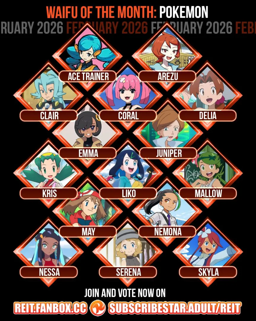 FEBRUARY 2026 – WAIFU OF THE MONTH: POKEMON posted by reit9