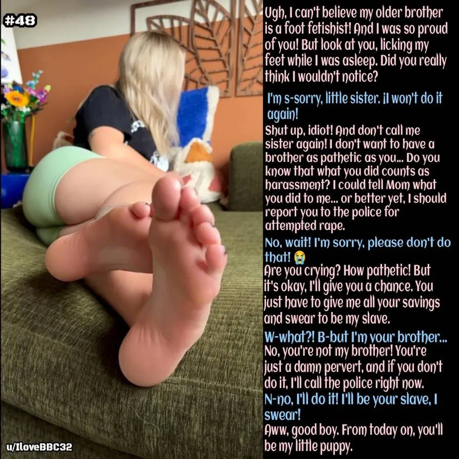 Feet captions #48 posted by IloveBBC32