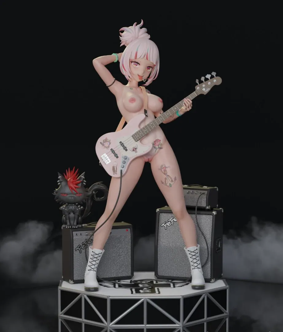 Fefe loves playing her guitar while being completely nude (VTuberFefe) [Indie VTuber] posted by _SassyHeart