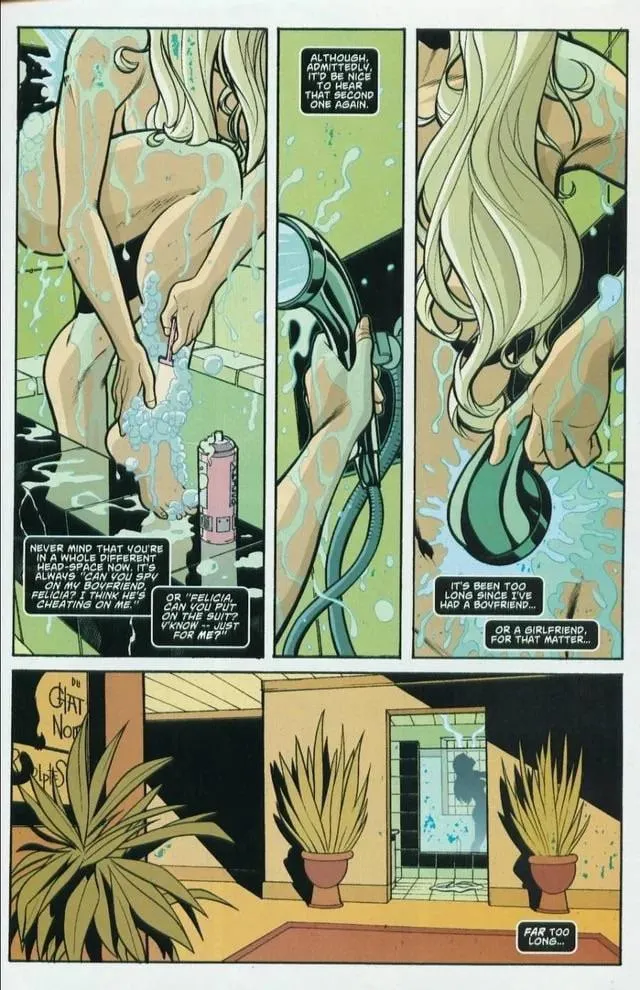 Felicia pleasuring herself in the shower [spider man the evil men that do it#1] posted by chocolatemoooose