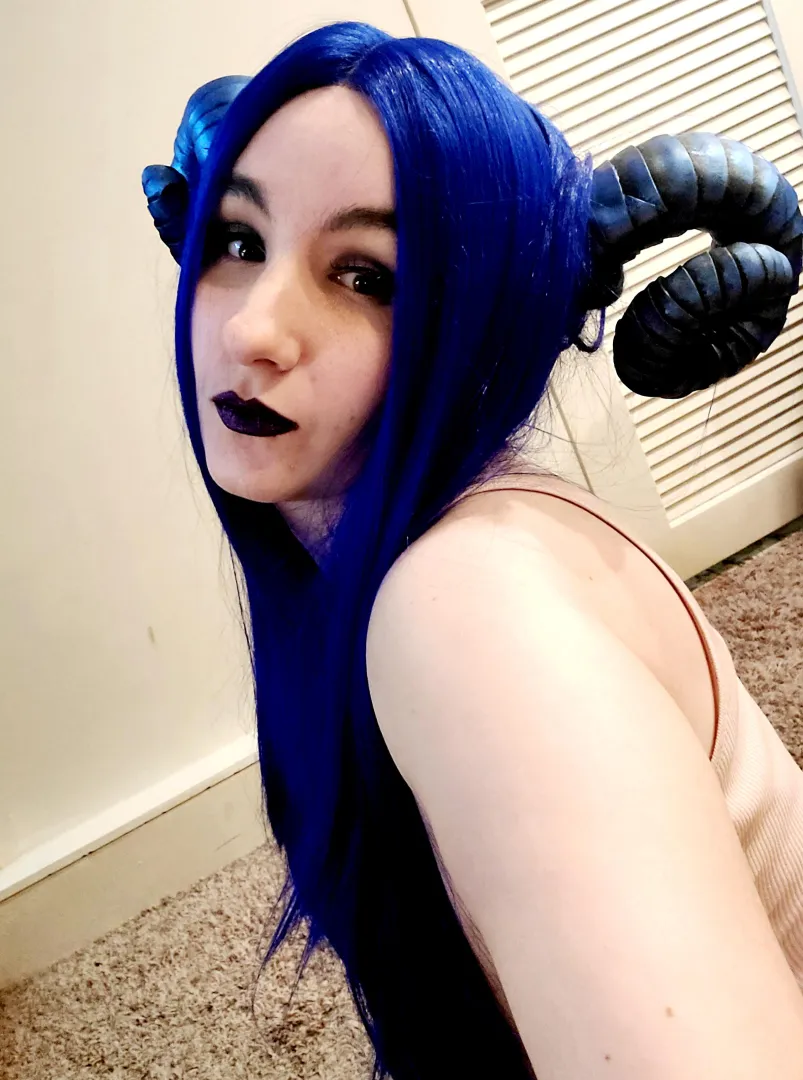 Felt blue and horn...y... posted by EuthieBea