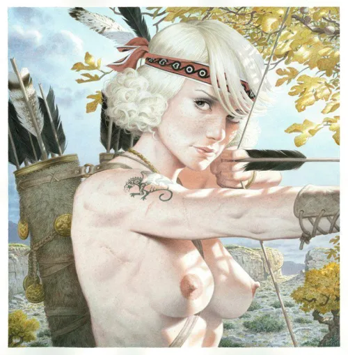 Female Archer by François Miville-Deschênes by Incubusphantom