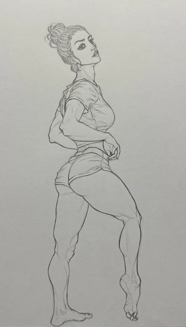 Female Form in Side Perspective posted by Spectral_Claw