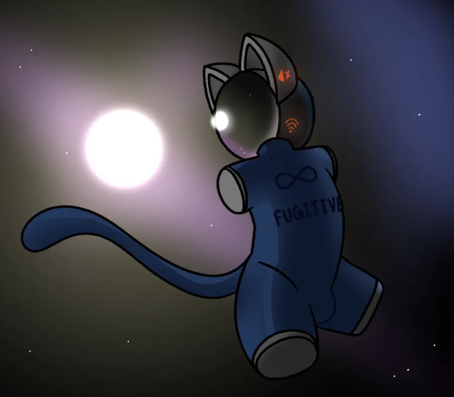 Femboy Fugitive Stranded in Space (OC) (Art by me!) posted by Best_Heat3495