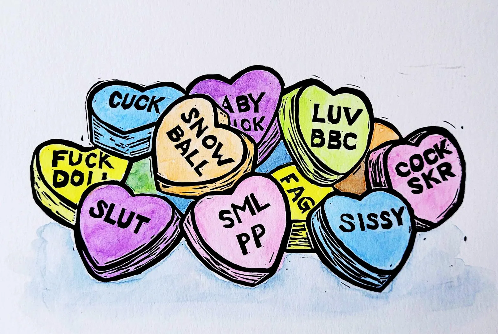 Femdom Conversation Hearts (OC) posted by Jst4Looking