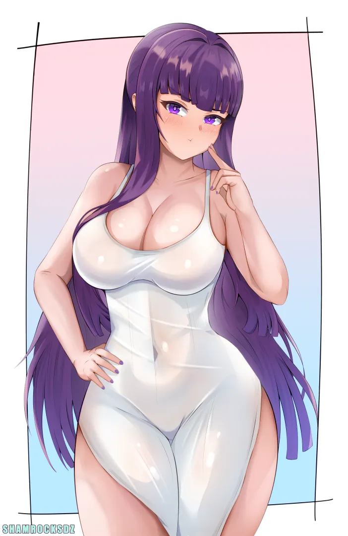 Fern's pouting face (ShamrocksDZ) [Sousou no Frieren] posted by Shockshom