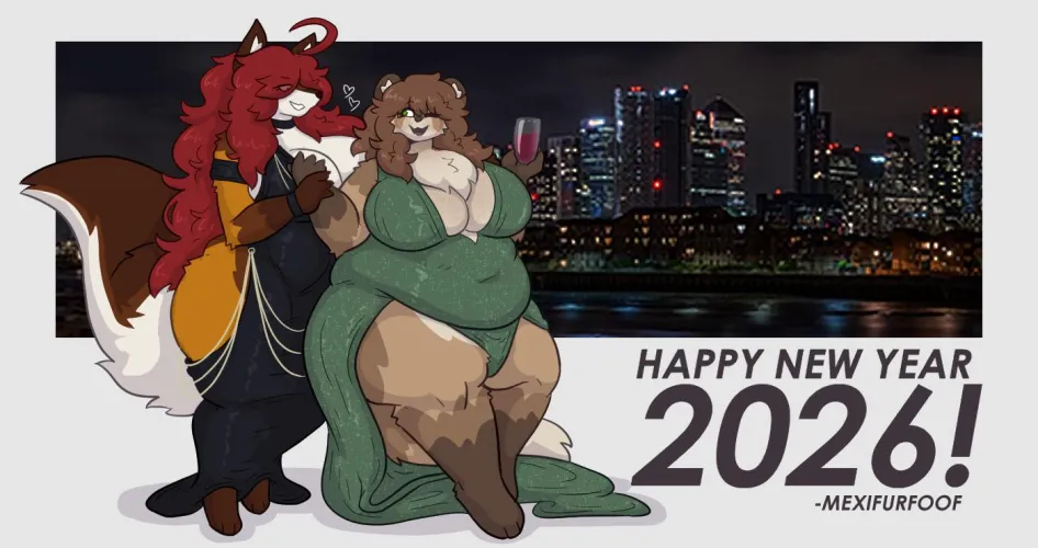 [F/F] new year's 2026 (mexifurfoof) by mexifurfoof