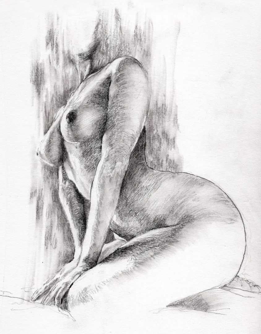 Figure drawing of a real life Elite Hacker, in graphite, by Me posted by pilotJKX