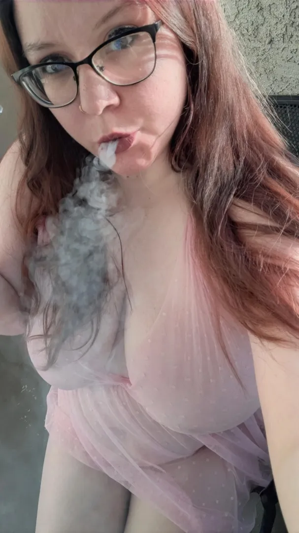 Filmed a smoking sesh today in my pink lingerie  posted by ch3rryyflav0ured