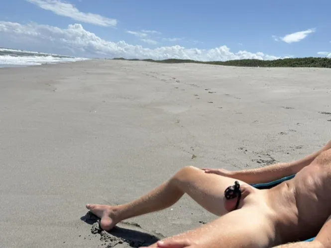 Finally getting sun in my caged cock again. by We-do-what-you-want