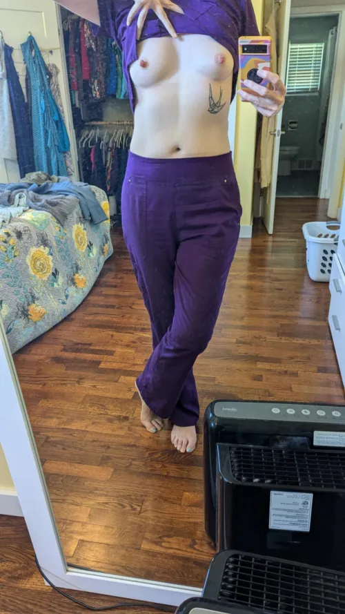 Finally home from my shift. Want to come over? by TOYST_OF