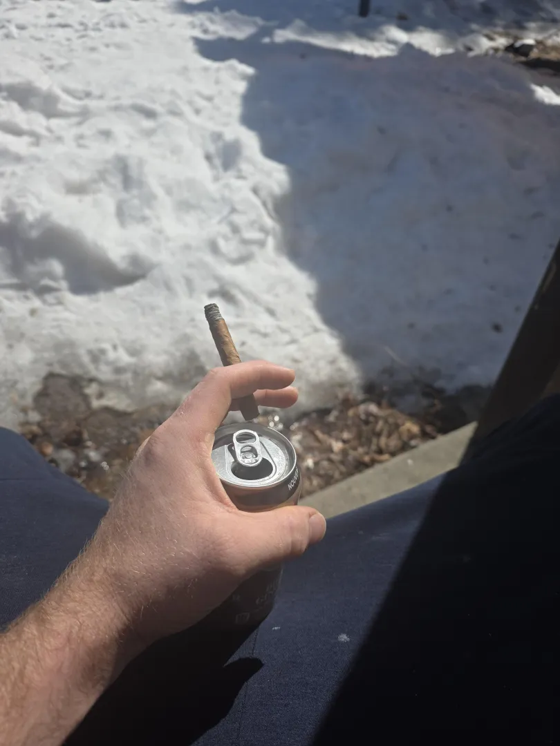 First comfortable outside smoke in my Quebec yard. (Montecristo shorts). good to be back. posted by oddReference64
