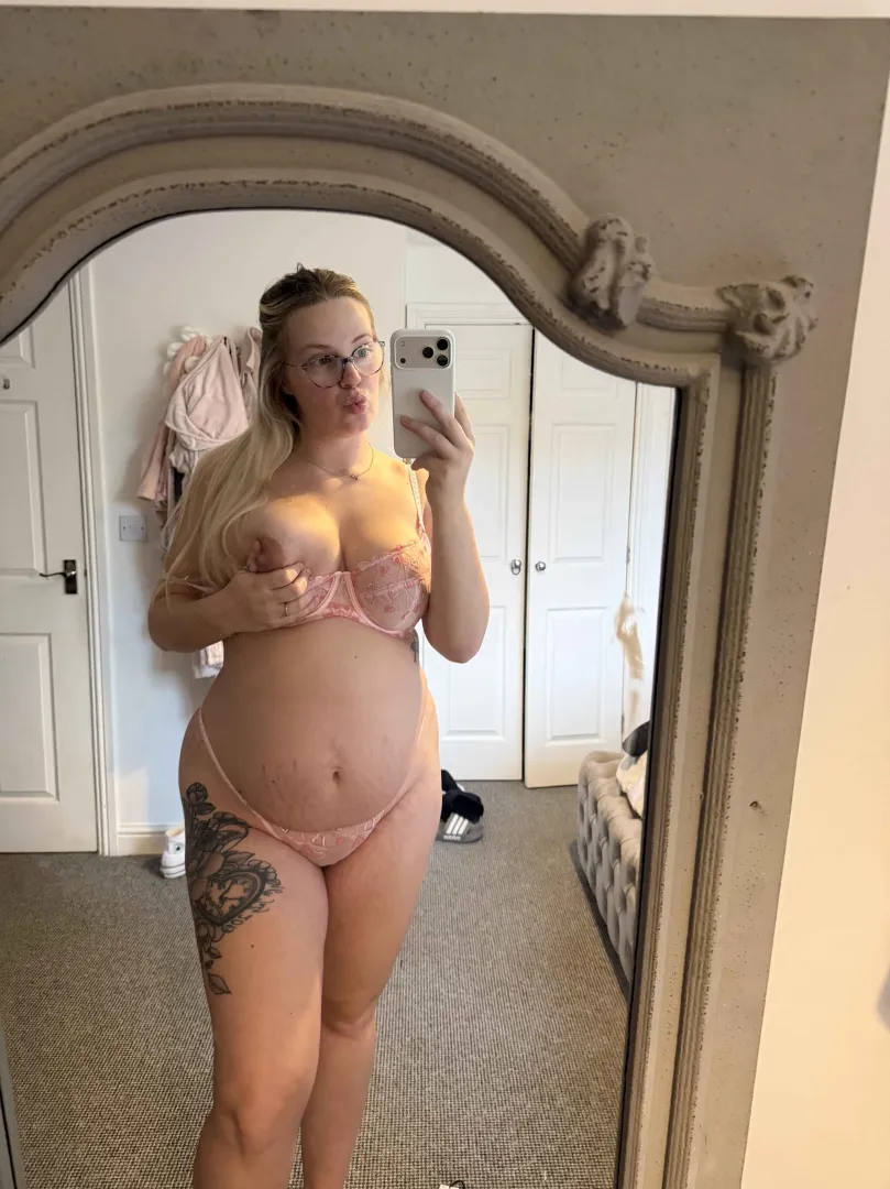 first dirty thought after seeing a preggo posted by SoftlyTeasin