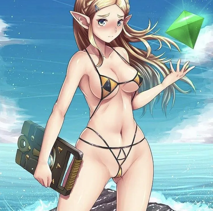 First Zelda art I remember gooning too (artist unknown) posted by [deleted]