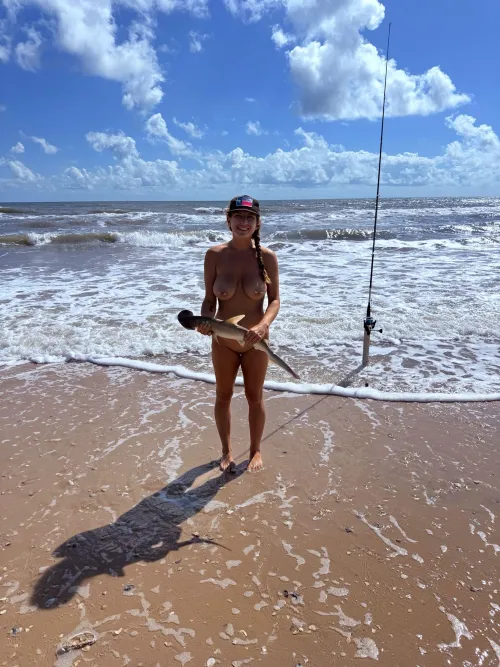 Fish on! (Safely released) by Sasha_jo94