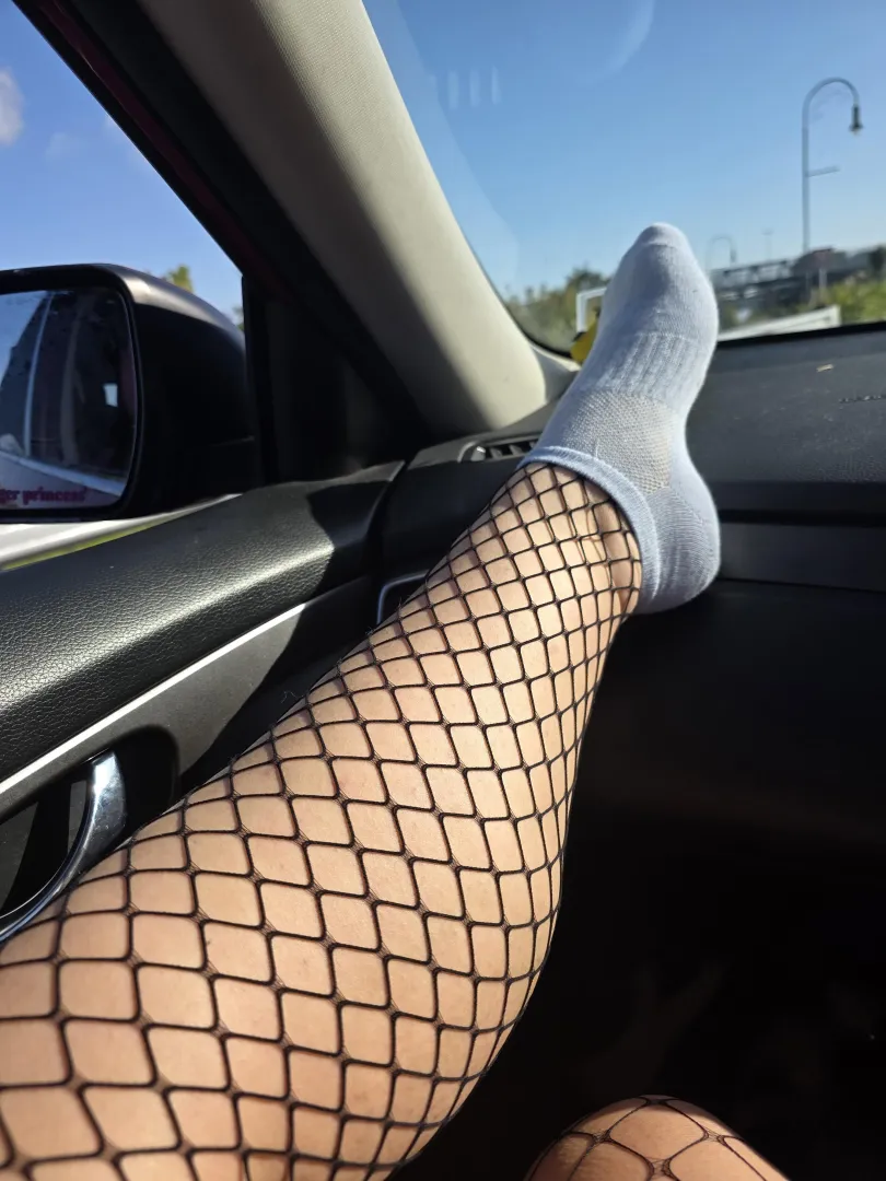 Fishnets and ankle socks ✨️ posted by PrincessPearlxo