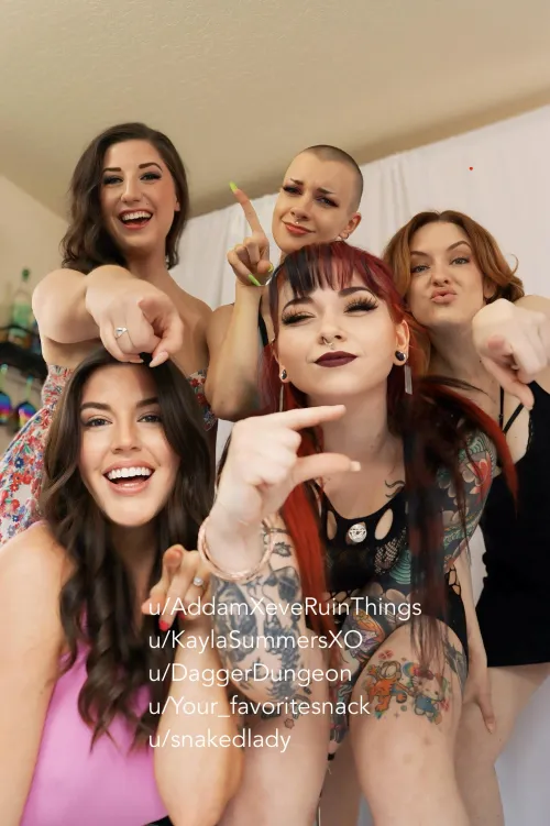 Five women, and you still insist “size doesn’t matter.” We admire your confidence. by addamxeveruinthings