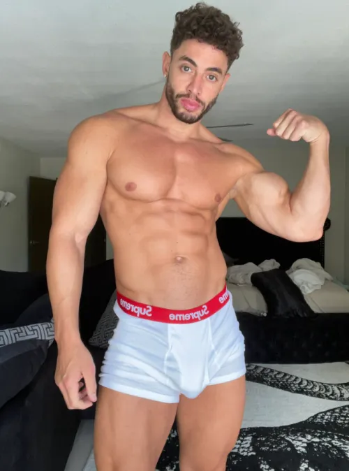 Flexing and filling these boxers by supernovasteele_