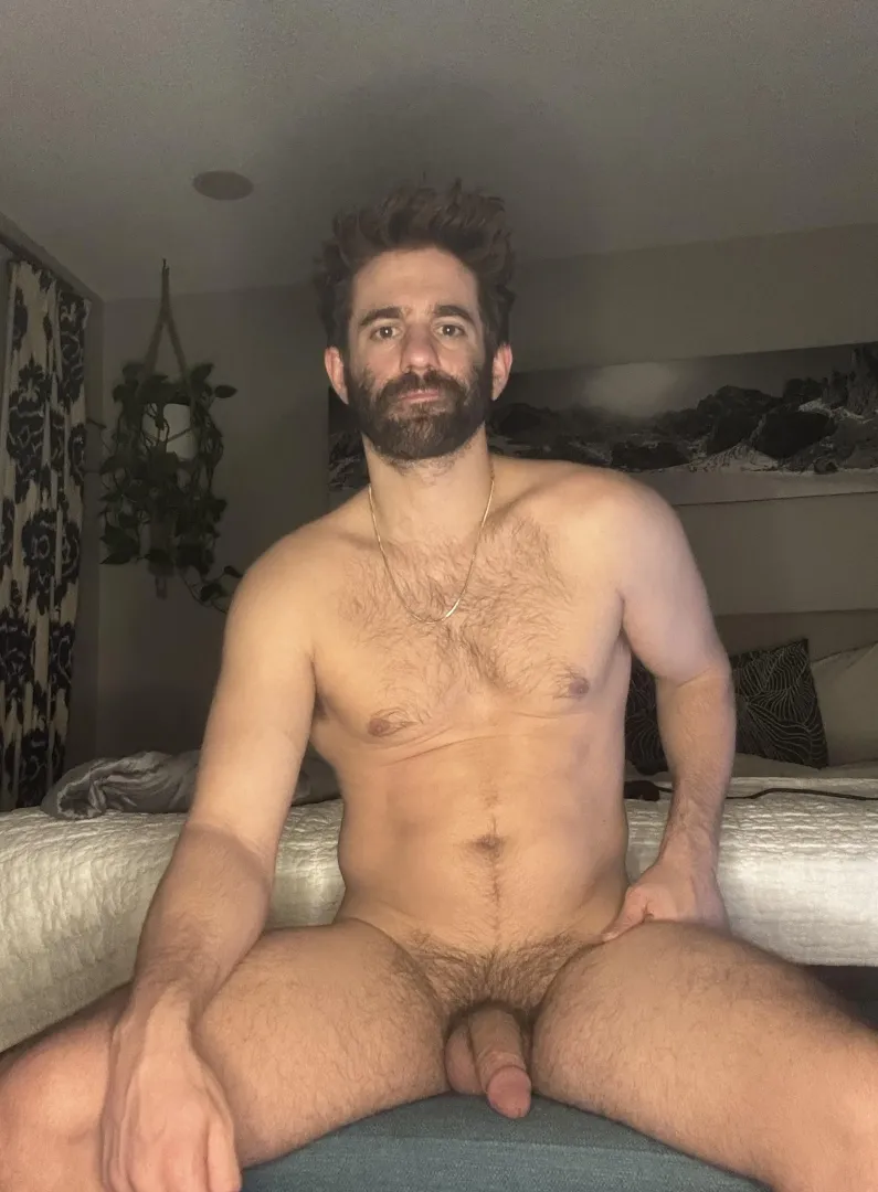 Flexing my unshaven face and cock posted by Unbeatable-Monkey081