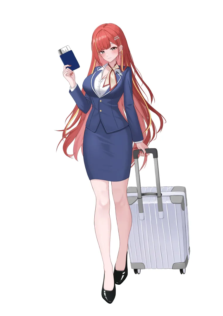 Flight Attendant Akane [StelLive] posted by WoolsonDaSheep