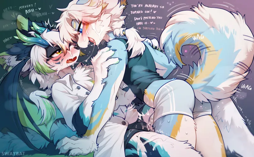 Flirting boy (@Swaybat on X)‬ by Mason_DaWolf2456