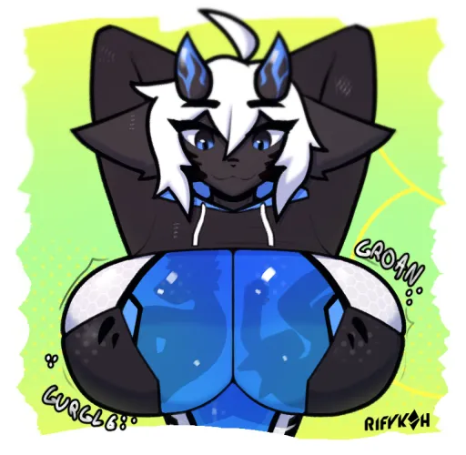 Floating away in her boobs [F] (rifykoh) by [deleted]