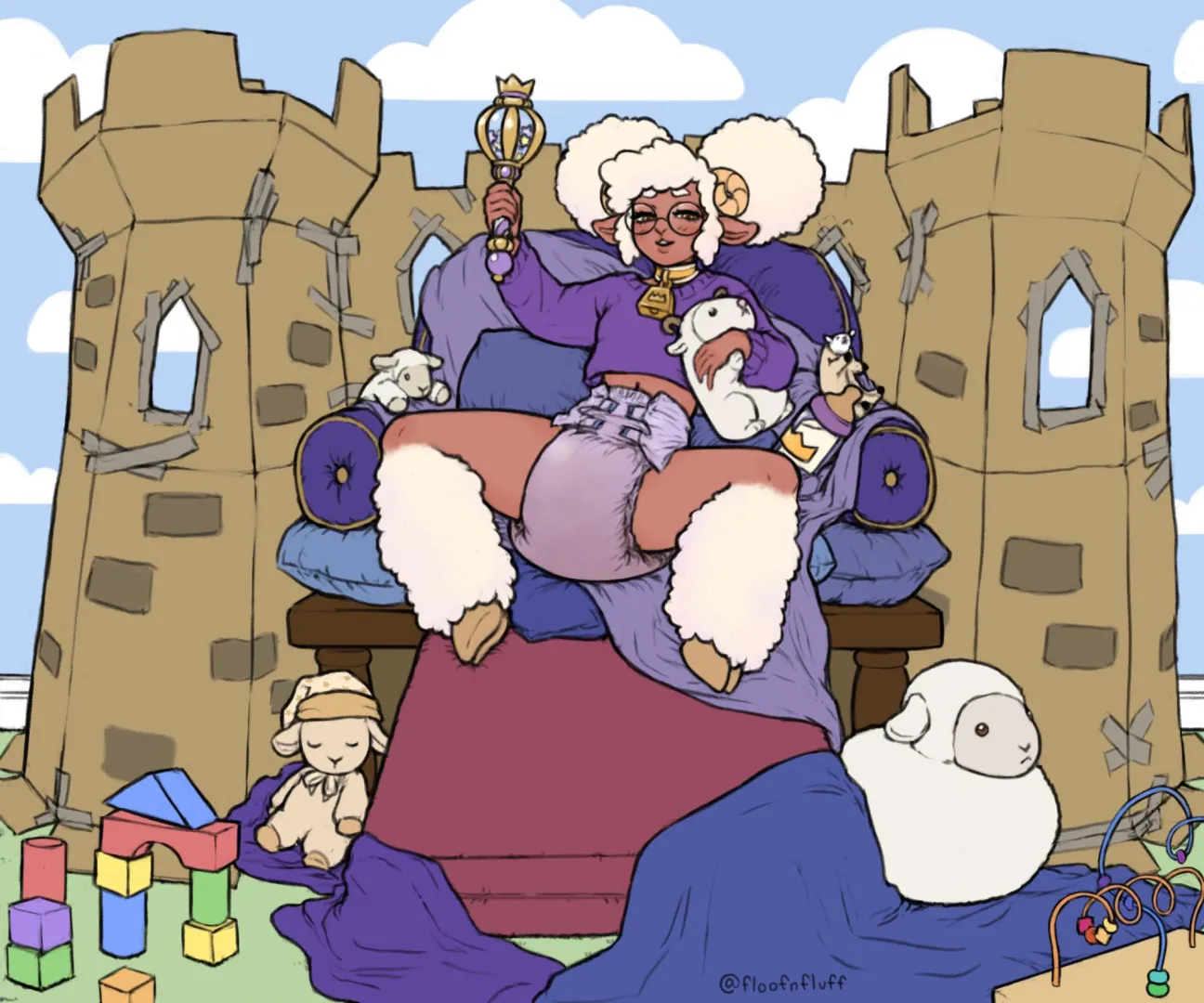 (Floofnfluff) Quite everyone, your cardboard ruler is making a decree! posted by PlantTentacles