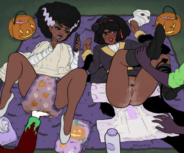 (Floofnfluff) There are houses that offer free changes on Halloween! by PlantTentacles