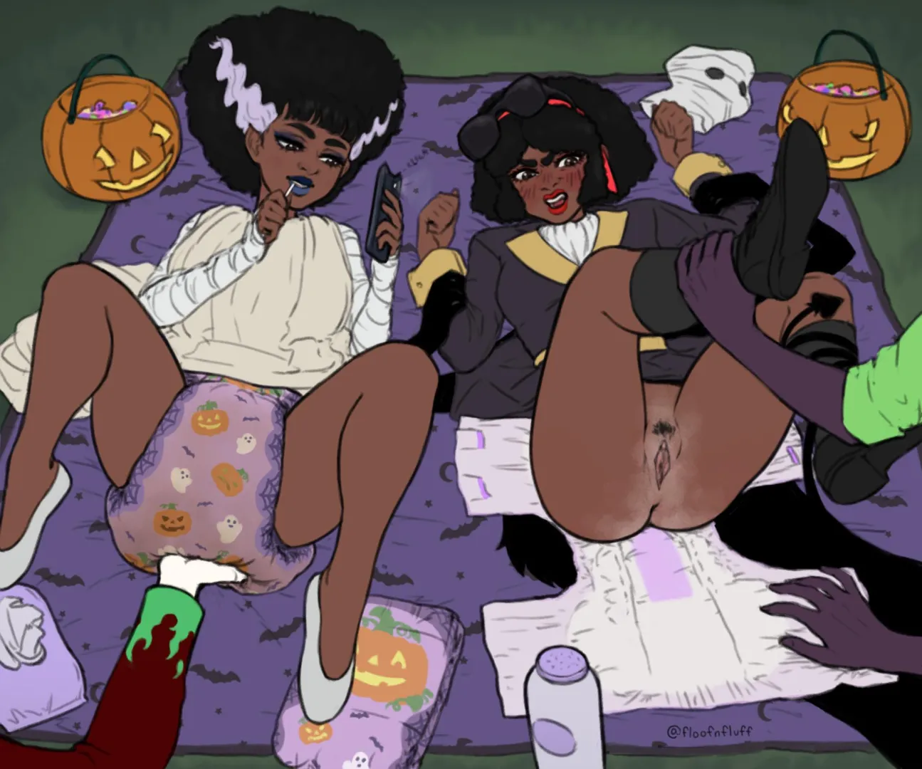 (Floofnfluff) There are houses that offer free changes on Halloween! posted by PlantTentacles