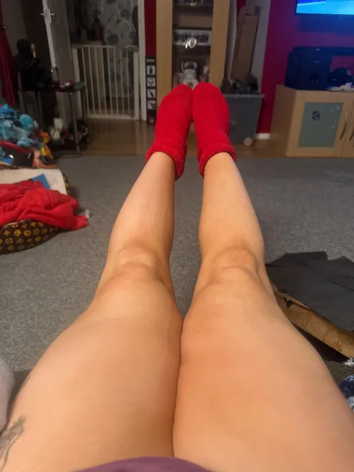 fluffy socks are my favourite to wear  by worththetroublex