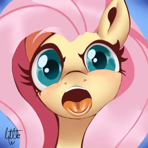 Fluttershy update her pfp (Artist Littleuwu20 aka me) by LittleuwuPony