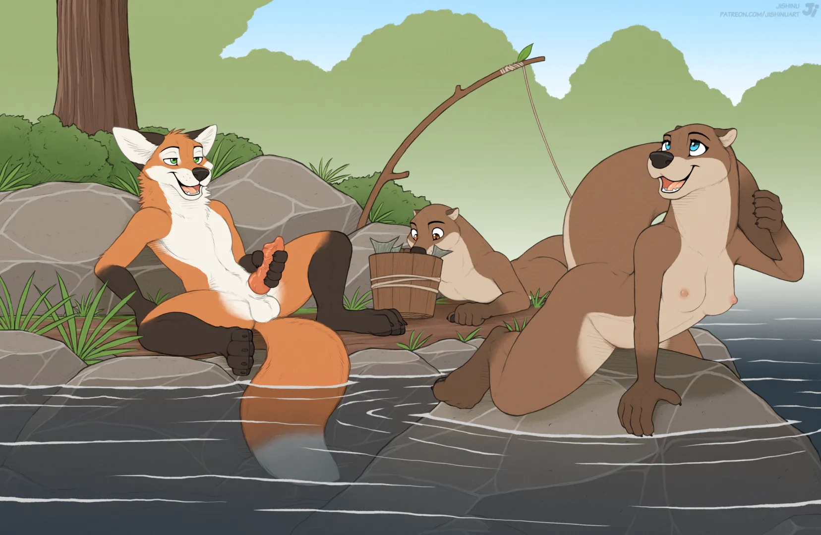 Forest - Fishing (jishinu) [MF] posted by Olive-The-Otter