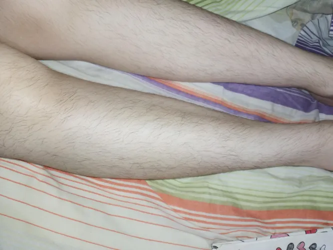 Forever hairy legs in soft sheets by leslielove44088