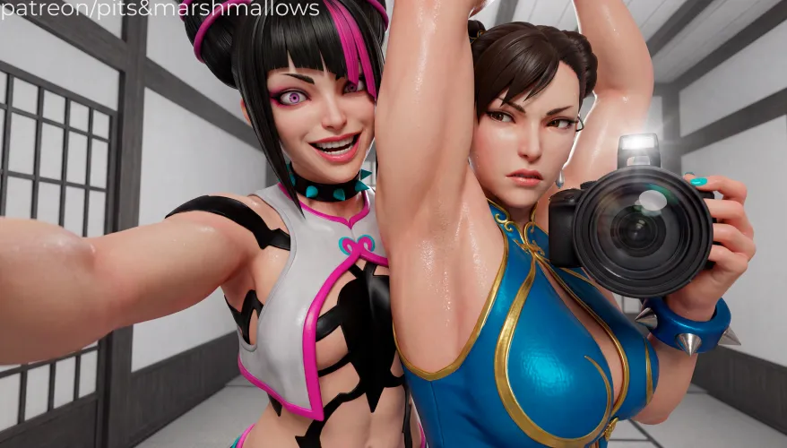 Forget smiling, Chunny. Just flash that GLISTENING VIEW for the fans!  (pits&marshmallows) by pits_marshmallows