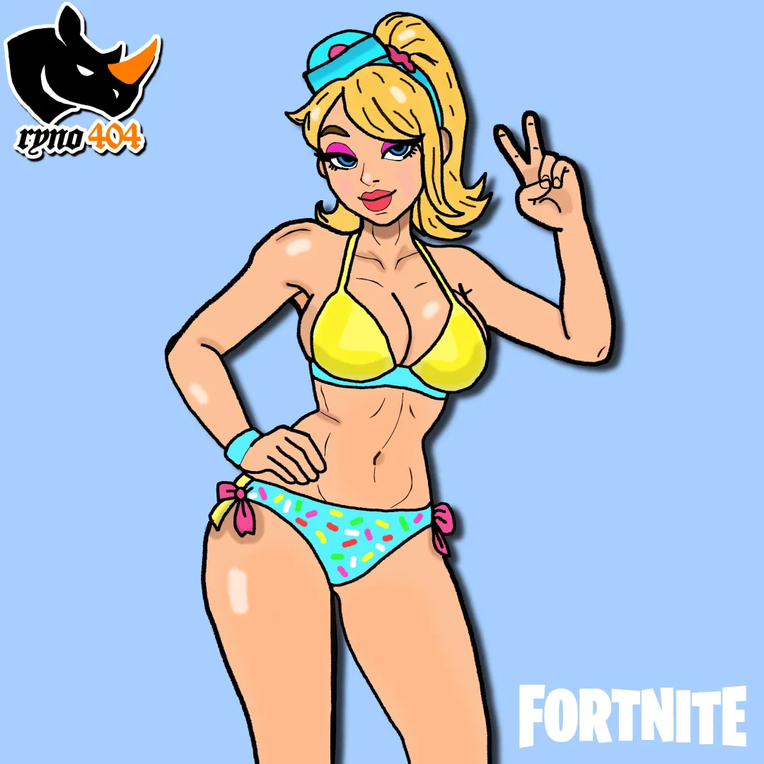 Fortnite Dee Swimsuit FanArt posted by SpliffySaint