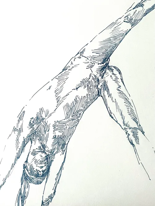 Fountain pen yoga by mdperthartist