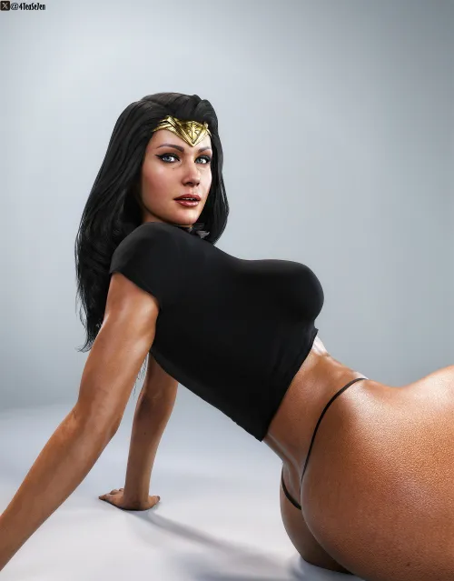 Foxy Wonder Woman (4TeaSe7en) by Poke-Oji