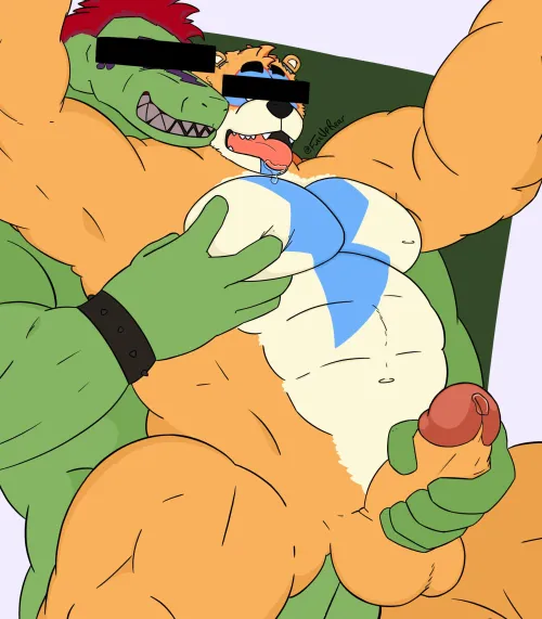 Freddy x Monty (By Me | @FullUpRear) by FullUpRear