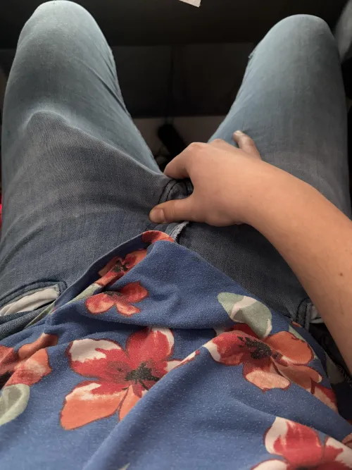 Freeballing in jeans by Lucasthebeast18