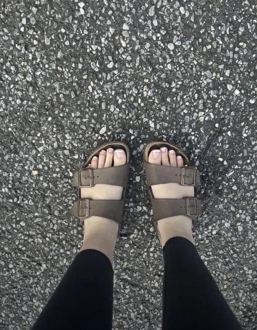 French tip and birks..what a combo by selenaraexo