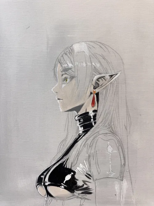 Frieren in latex (@dodadoanime) by dodadoanime