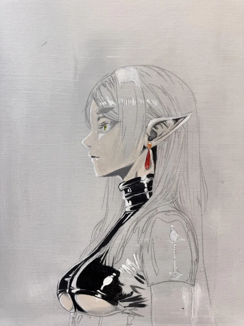 Frieren in latex (@dodadoanime) posted by dodadoanime