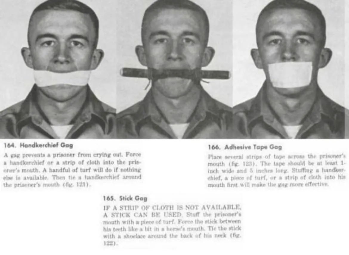 from a retro army manual  posted by gaggedguys