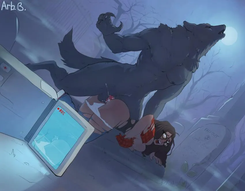 FUCK! Everytime he howls he pumps another load straight into my womb...wait...why is my camera blinking? (arb.b) posted by BWCbredSLUT