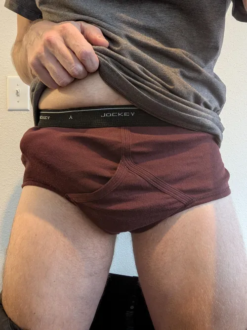 Full rise Jockeys today, needing that extra space  [Age 43] by SelectTumbleweed6014