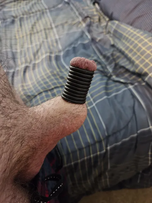 Fun way to measure progress - See how hard you can get while wearing o-rings by TunkaTunk